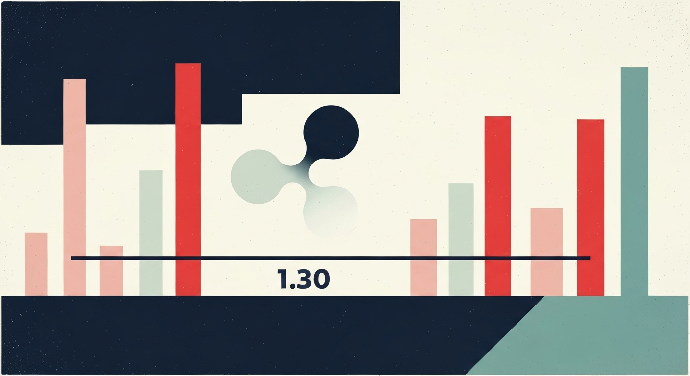 瑞波幣(XRP)陷入低成交橫盤壓縮：Arab Chain 點名 1.25、1.30、1.50 美元為關鍵價位
